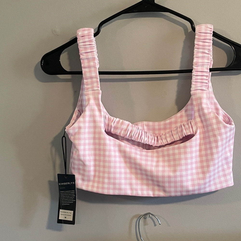 Kimberly G Pink Gingham matching set - Picture 3 of 9